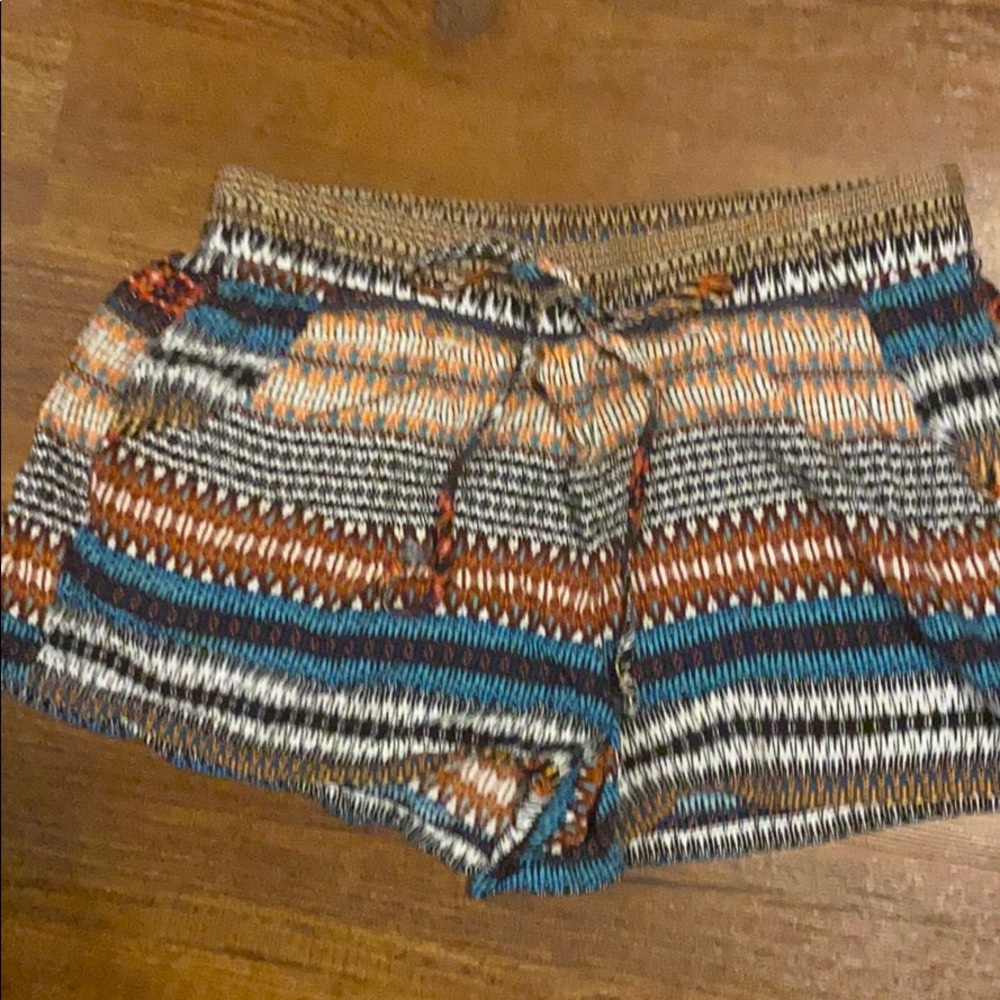 Colorful Aztec print shorts